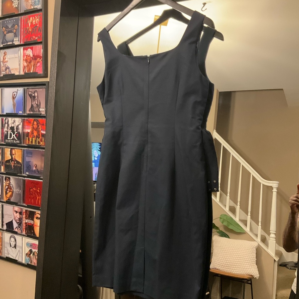 (Lima) New Tahari Navy Sleeveless Sheath Mini Dress w/ Tags Milena Sz 8